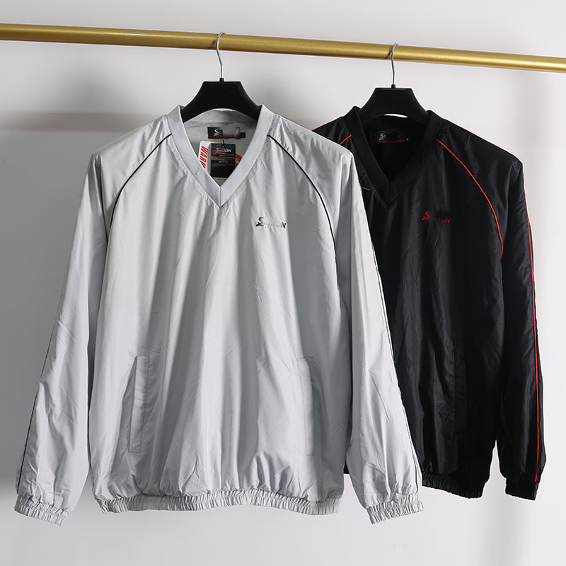 防风防泼水运动风男士V领夹克