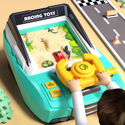 恐龙玩具儿童男孩霸王龙世界益智闯关赛车模拟开小汽车男童2一3岁