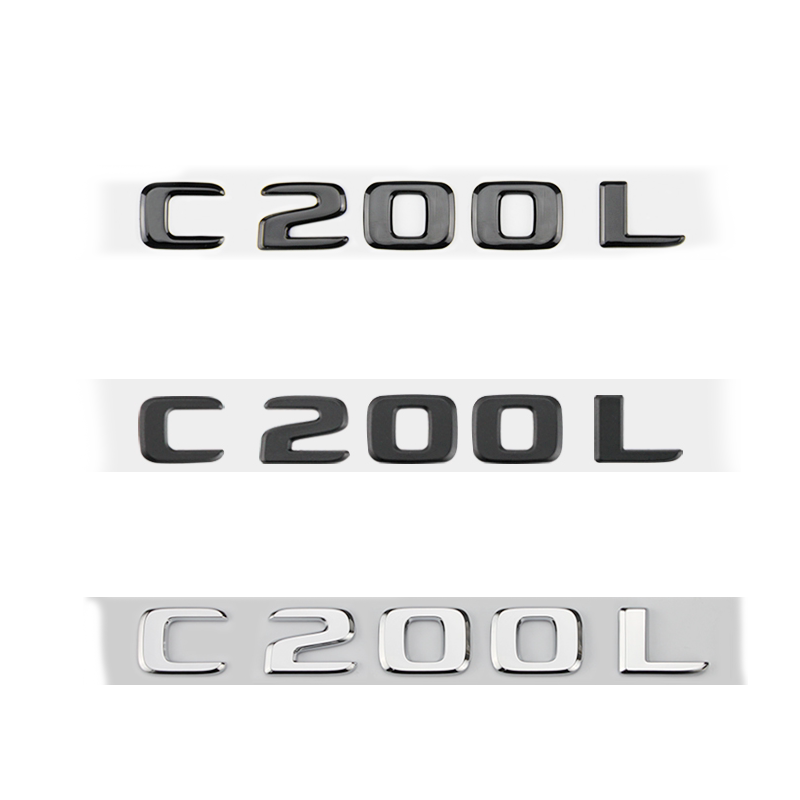 专用于奔驰车标字标尾标C43 C63S AMG C200L C260L改装车标贴后标_虎窝淘