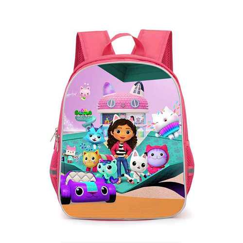 盖比娃娃屋粉色儿童书包