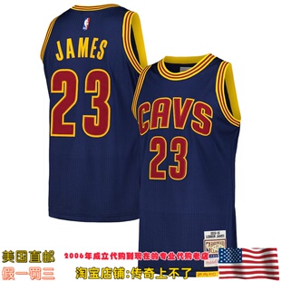 美国代购 骑士队mitchellness Authentic球员版16赛季球衣-詹姆斯