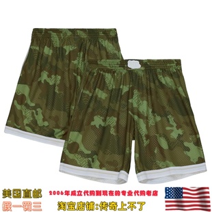 美国代购 黄蜂队MitchellNess Ghost Green Swingman球迷版运动裤