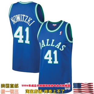 美国代购 小牛 mitchellness Swingman球迷版99赛季球衣-诺维茨基