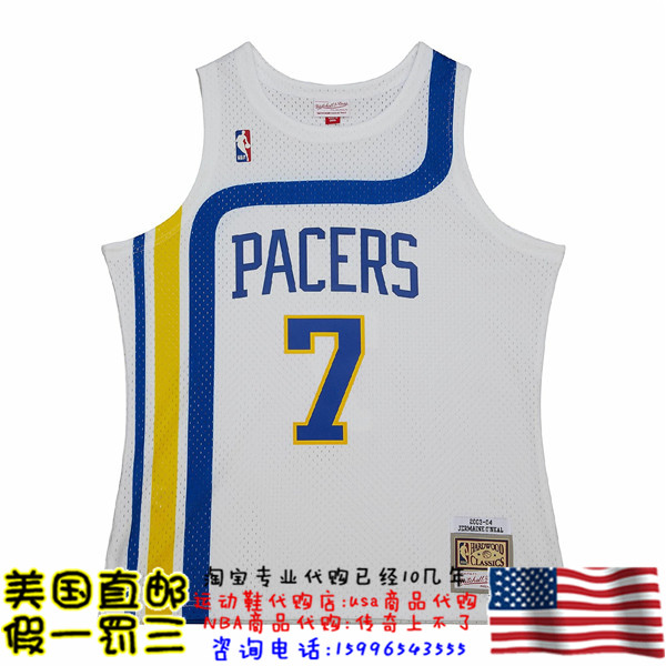 美国代购步行者 mitchellness Swingman球迷版04赛季球衣奥尼尔