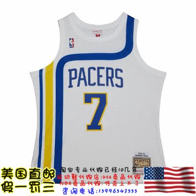 美国代购 步行者 mitchellness Swingman球迷版04赛季球衣 奥尼尔