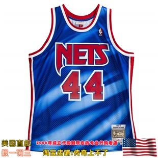 美国代购 篮网队 mitchellness 91赛季Swingman球迷版球衣 科尔曼
