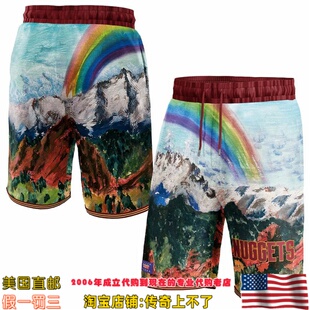 美国代购 丹佛掘金队 NBA x KidSuper Studios 联名款运动球裤