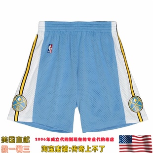 美国直邮 掘金队 MitchellNess 16-17赛季Swingman球迷版运动球裤