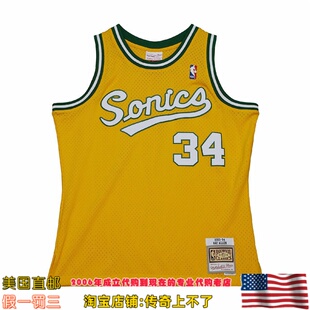 美国代购 超音速 mitchellness 04赛季Swingman球迷版球衣 雷阿伦