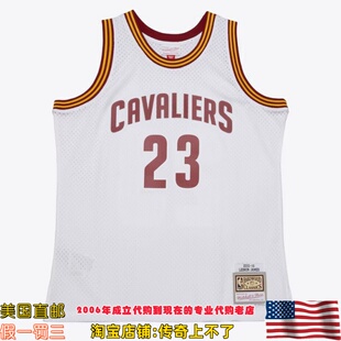 美国代购 骑士队 MitchellNess 16赛季Swingman球迷版球衣-詹姆斯