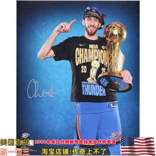 美国代购 雷霆队 霍姆格伦 亲笔签名 亲签照片海报 Fanatics认证