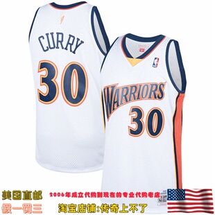 美国代购 勇士队mitchellness Swingman球迷版09-10赛季球衣 库里