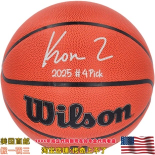 美国代购 黄蜂队 康 克尼佩尔 亲笔签名带铭文 威尔胜 亲签篮球