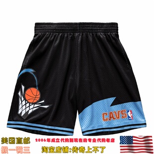 美国代购 骑士队 mitchell ness 97-98赛季 Swingman球迷版运动裤
