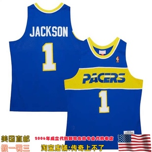 美国代购 步行者 mitchellness Swingman球迷版05赛季球衣 杰克逊