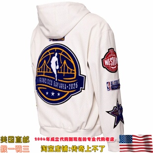 汉密尔顿 美国代购 Jeff Hamilton NBA全明星连帽拉链夹克 2025