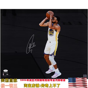 美国代购 勇士队 库里 亲笔签名 亲签海报照片JSA/Fanatics双认证