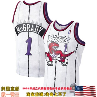 美国代购 猛龙队mitchellness Swingman球迷版98-99赛季球衣-麦迪
