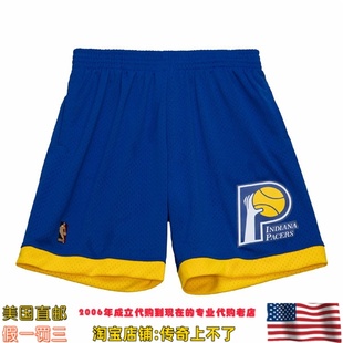 美国代购 步行者队 MitchellNess 05赛季 Swingman球迷版运动球裤