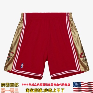 美国代购 骑士队 mitchell ness 03-04赛季Authentic球员版运动裤