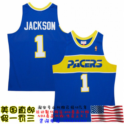 美国代购 步行者 mitchellness Swingman球迷版05赛季球衣 杰克逊