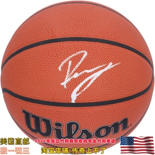 美国代购 老鹰队 波尔津吉斯 亲笔签名 威尔胜篮球 Fanatics认证