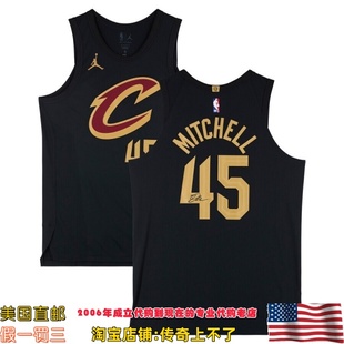 美国代购 骑士队 米切尔 亲笔签名 球员版亲签球衣 Fanatics认证
