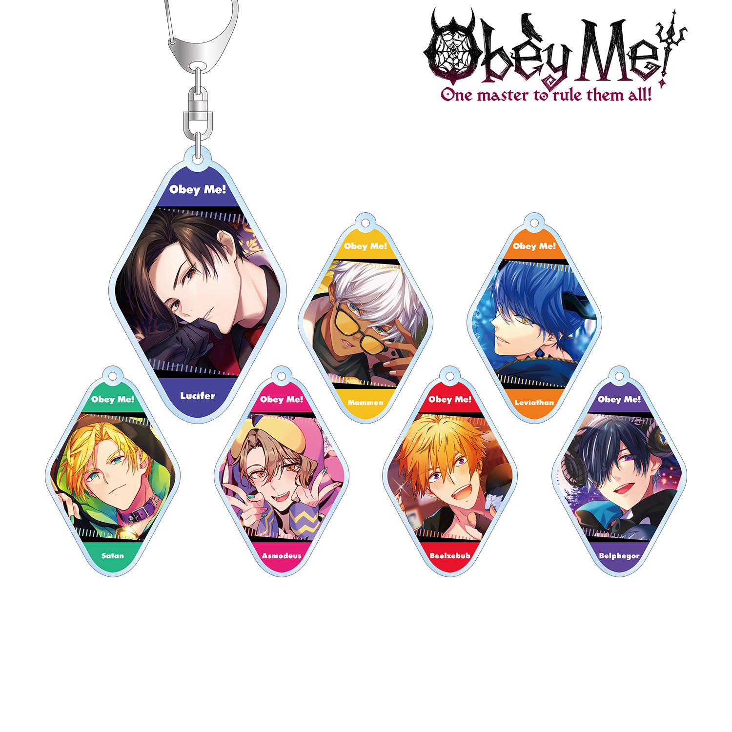 动漫 贝尔菲格别西卜撒旦路西法 周边二次元钥匙扣挂件
