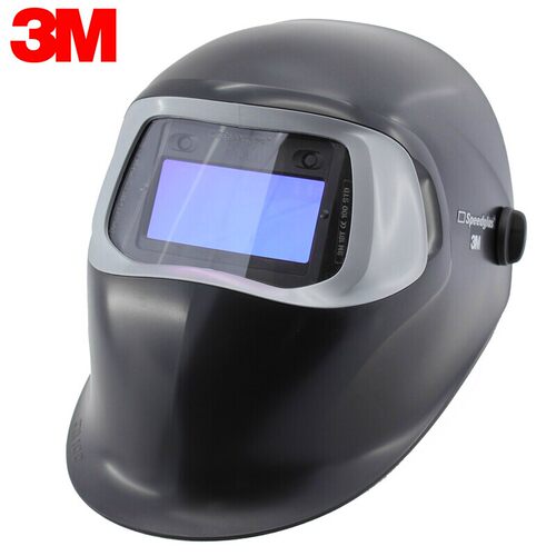 3M100V自动变光电焊面罩焊帽焊接氩弧焊强光焊工面具烧焊头盔 - 封面