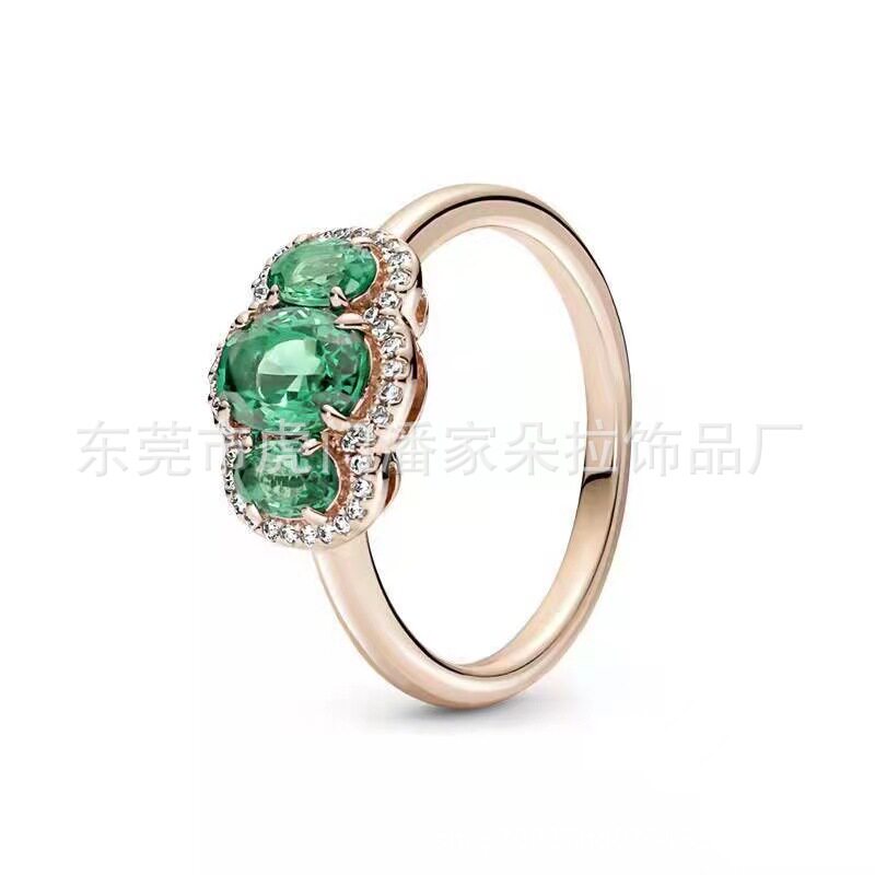 潘家白铜S925镀银粉色爱