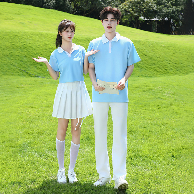 春夏男女大学生运动会开幕式学生合唱健美操演出服团体操啦啦队服