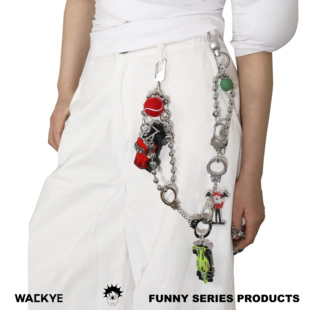 WACKYE 官方正品 赵泳鑫李润祺同款趣味设计小汽车裤链包挂多用