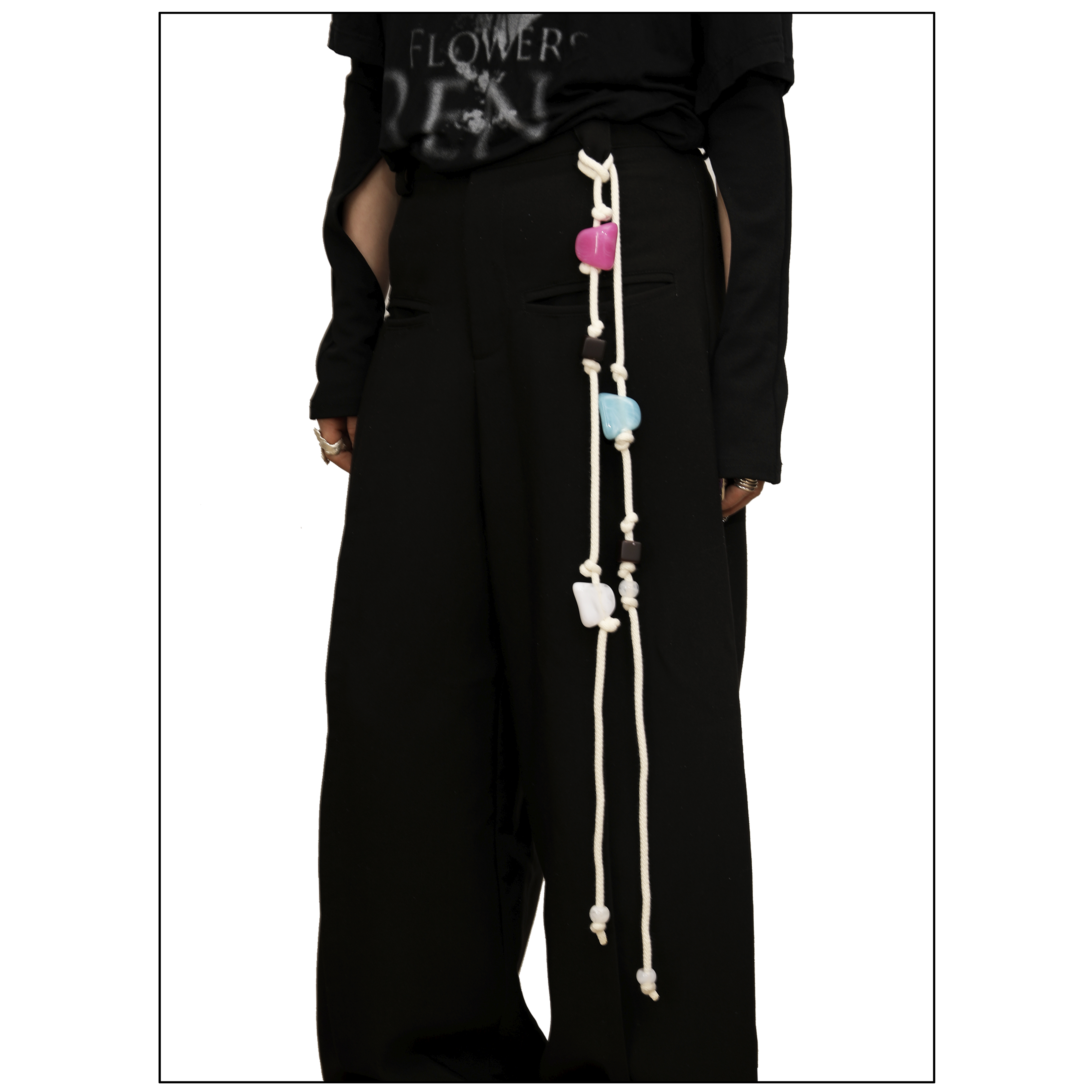 WACKYE 简约编织彩色腰绳