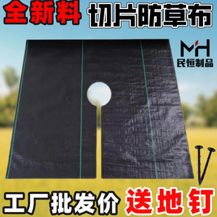 防草布果园果树遮盖草布农用透气保湿除草布地膜园艺大棚切片地钉