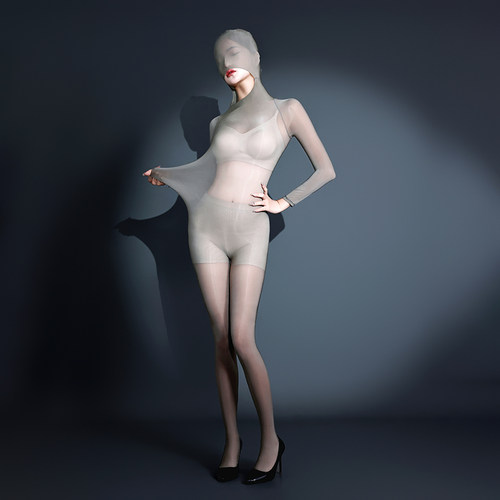 「暗夜」912针油亮连体8D全包袜