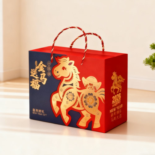 马年新年礼盒包装盒空盒