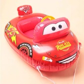 迪士尼麦昆座圈儿童充气游泳圈宝宝婴幼儿坐圈浮圈救生圈加厚