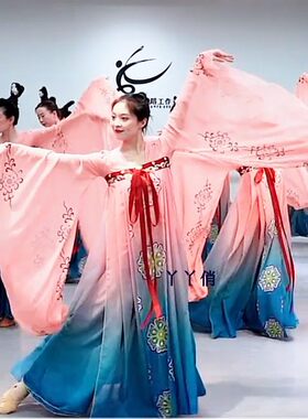 国色行歌舞蹈服雪纺古典舞蹈服装