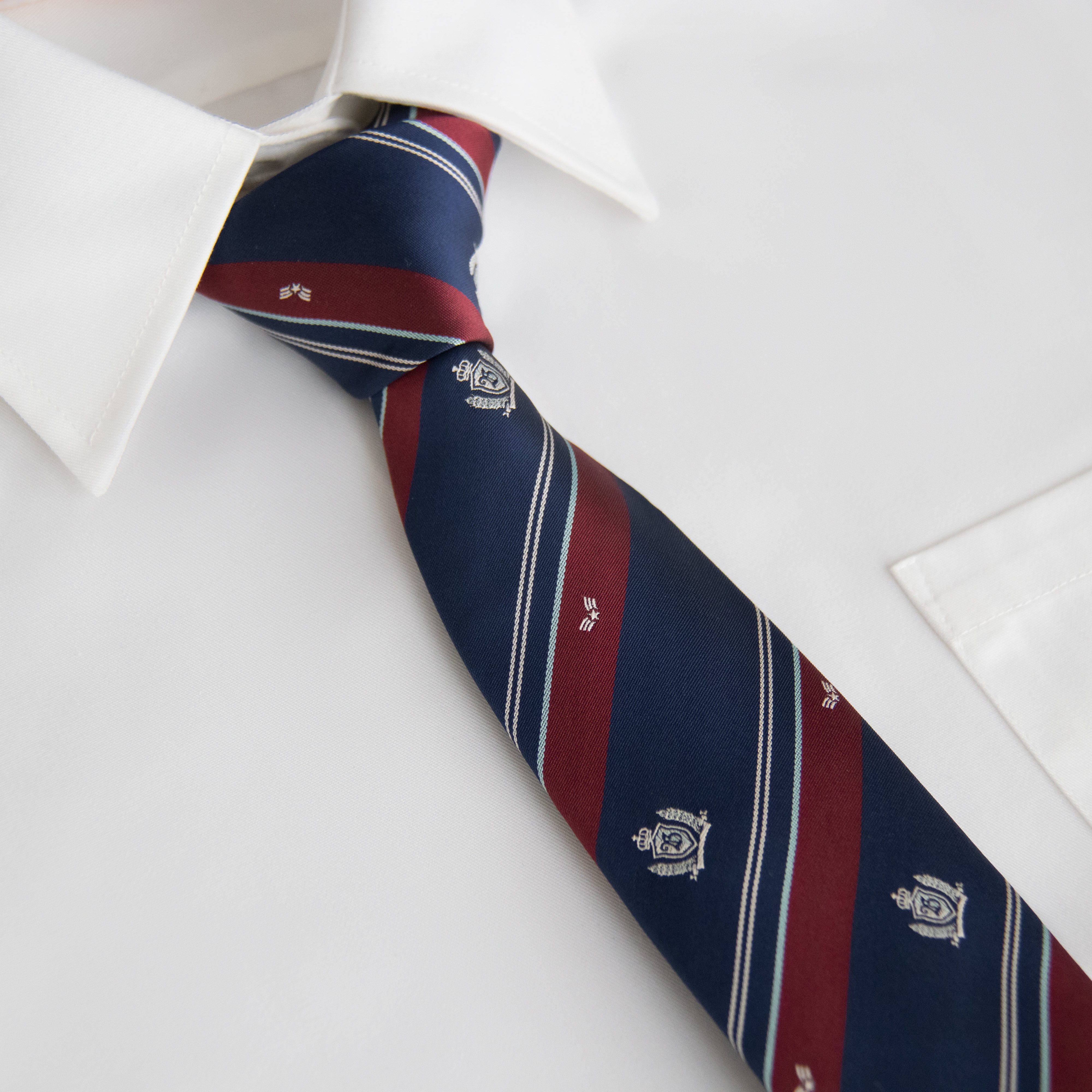 【潘特维拉X不言原创】岚夜高DK/JK领带红蓝条纹学生制服校供领结