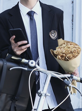 【潘特维拉】西服 DK 原创制服日系男款黑色学院风单排扣西装外套