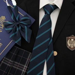 【潘特维拉】青陵dk/jk领带男学生情侣毕业学院风制服衬衫领结女