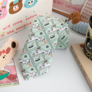 【潘特维拉】抹茶喵喵卷jk/dk领带女绿学院风校供感可爱休闲领结