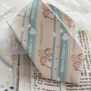 【潘特维拉】海盐喵爪 JK领带DK 原创设计领带领结女可爱制服配饰