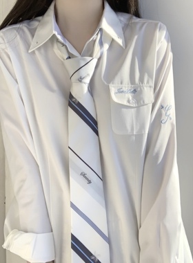 【潘特维拉】北沢 原创小众学院风设计JK/DK西式制服衬衫领带小物