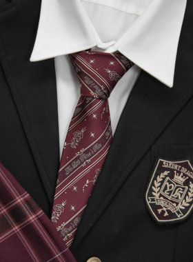 【潘特维拉】他的玫瑰 JK领带DK原创男女学院风免打日系格子懒人