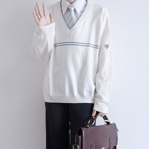 jk尾款学院制服校供套头毛衣