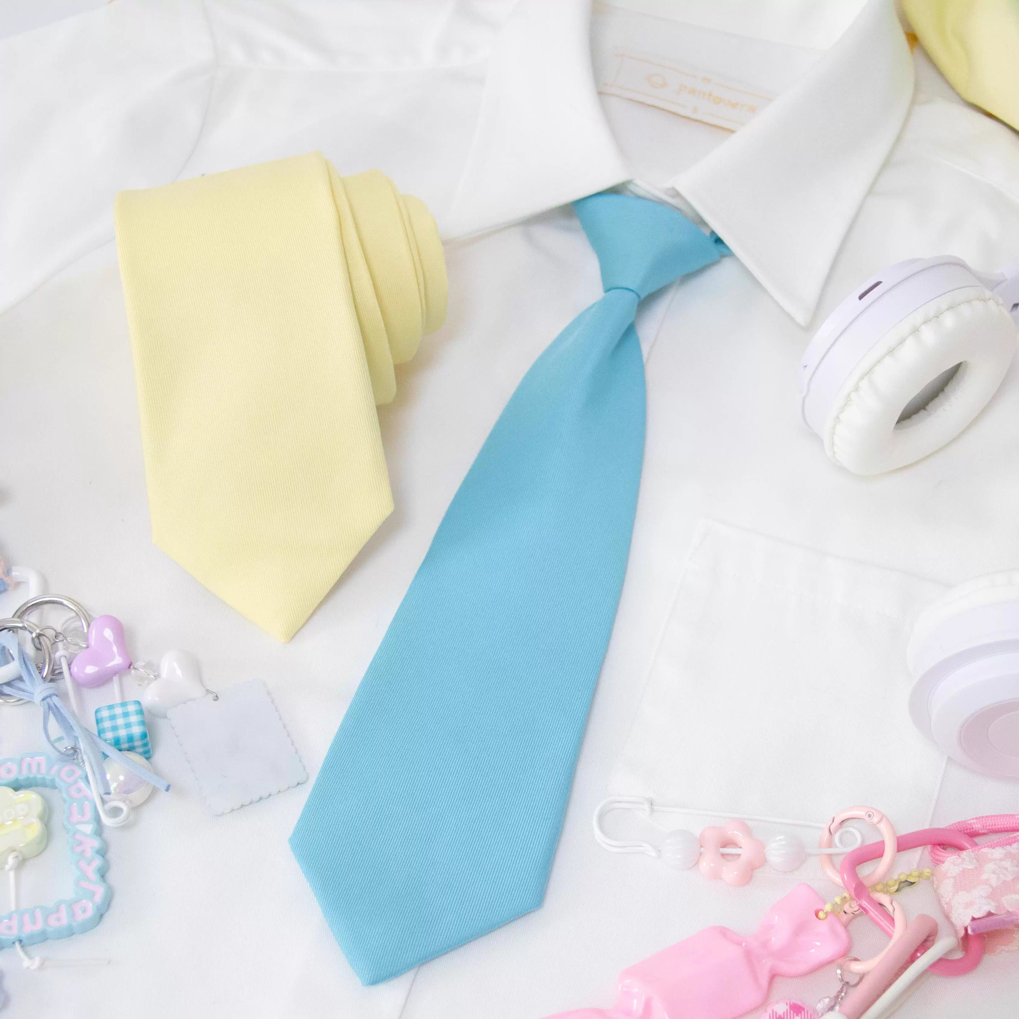 【潘特维拉】多巴胺领带dk/jk彩色手打免打可爱日系制服衬衫配饰,服饰配件/皮带/帽子/围巾,领带,淘宝优惠券,粉丝福利购,淘宝优惠卷