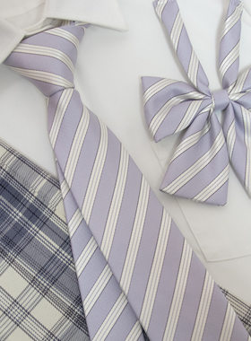 【潘特维拉】芋泥奶酪jk领带紫色原创制服手打校供日系学院风领结