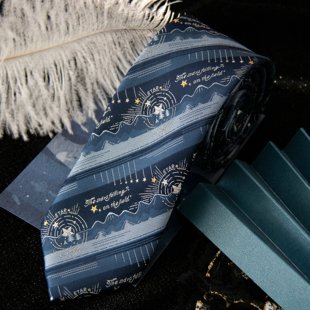 潘特维拉 星垂平野 创意搭配小物领结男 DK制服原创领带衬衫