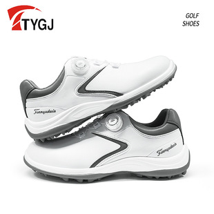 高尔夫男鞋防水防滑休闲运动鞋旋钮鞋带高尔夫球鞋男士鞋golf